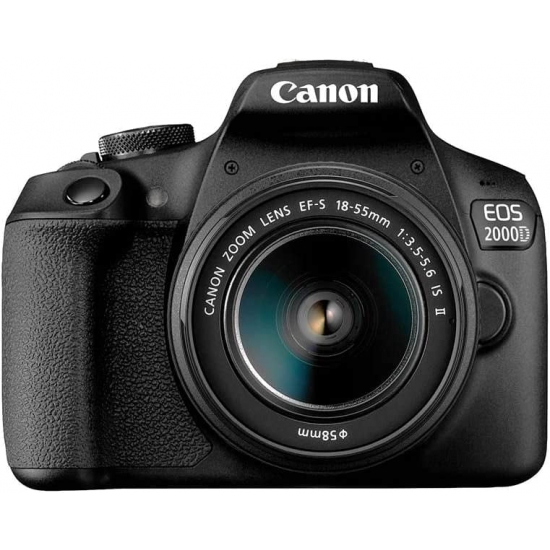 Canon EOS 2000D  Rebel T7 241MP CMOS 1080p DSLR Camera  EFS 1855mm f3556 Lens Intl Model