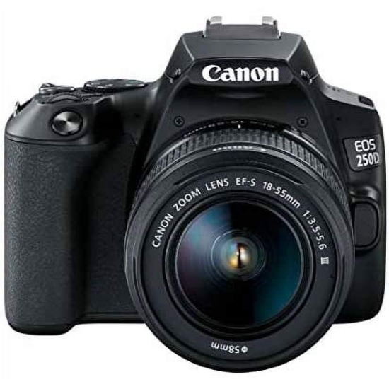 Canon EOS 250D Rebel SL3 DSLR Camera w 1855m DC Lens International Model