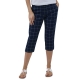 Chaps Womens Stretch Pull On Capris