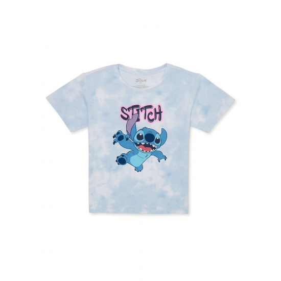 Disney Girls Lilo  Stitch Crew Neck Short Sleeve Graphic TShirt Sizes 416