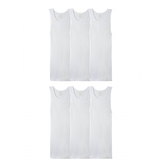 Fruit of the Loom Mens Tank AShirts 6 Pack