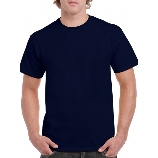 Gildan Adult Cotton Short Sleeve Blue Crew TShirt