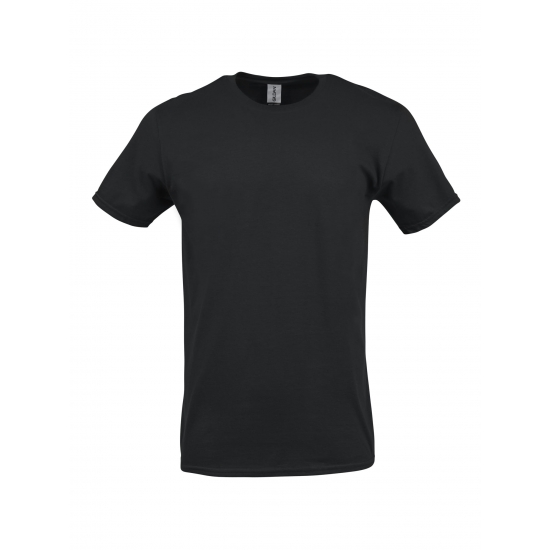 Gildan Adult Short Sleeve Crew TShirt for Crafting  Black Size XL Soft Cotton Classic Fit 1Pack Blank Tee