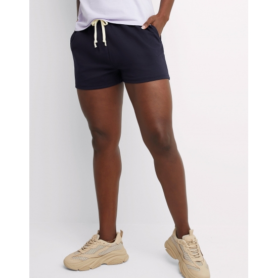 Hanes Essentials Womens Cotton Jersey Shorts Athletic Navy XL
