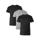 Hanes Mens Comfort Fit Ultra Soft Cotton BlackGrey TShirt Undershirts 3 Pack