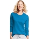 Hanes Womens Cotton Crew Neck TShirt with Long Sleeves Sizes SXXL