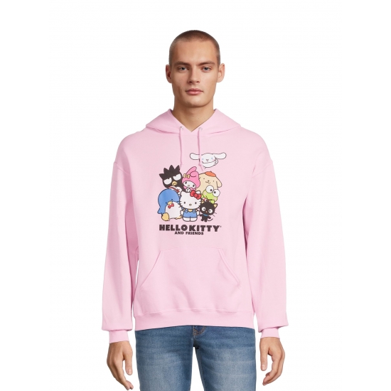 Sanrio Hello Kitty Mens  Big Mens Hoodie with Long Sleeves Sizes S3XL