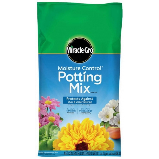 Hyponex MiracleGro Moisture Control Flower and Plant Potting Mix 1 cu ft