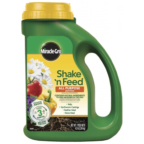MiracleGro Shake N Feed All Purpose Plant Food 45 lb Feeds up to 3 Months