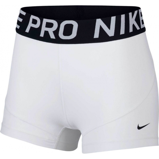 Nike Womens Pro 3 Training Short WhiteBlackBlack Small