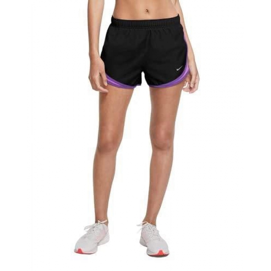 One Stop Soccer Nike Womens Tempo DriFIT Running Shorts XSmall Black HeatherWolf Grey