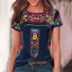 Patlollav Clearance Tops for Women Causal Round Neck Print Blouse Short Sleeve TShirt Summer Tops