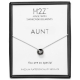 Pavilion Gift Pavilion  Aunt Gift  Black Swarovski Elements Rhodium Silver Pendant Necklace With 175 Inch Chain