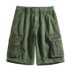 SMihono Deals Mens Plus Size Cargo Shorts MultiPockets Relaxed Summer Beach Shorts Pants Jeans Workout Running Shorts Soft Cotton Flex Stretch Training Knit Gym Cargo Shorts Army Green 6