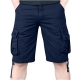 SMihono Deals Mens Plus Size Cargo Shorts MultiPockets Relaxed Summer Beach Shorts Pants Jeans Workout Running Shorts Soft Cotton Flex Stretch Training Knit Gym Cargo Shorts Navy 16