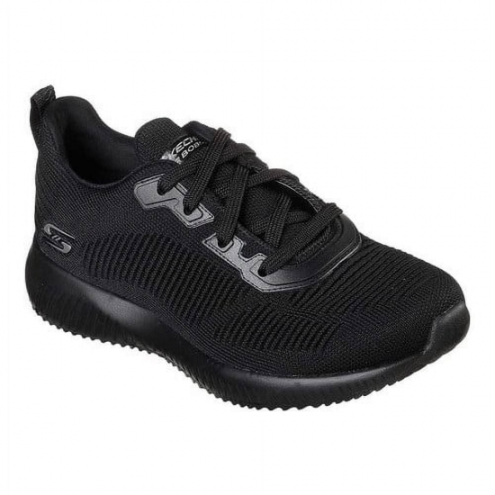 Skechers Womens BOBS Squad Tough Talk Laceup Athletic Sneaker Wide Width Available