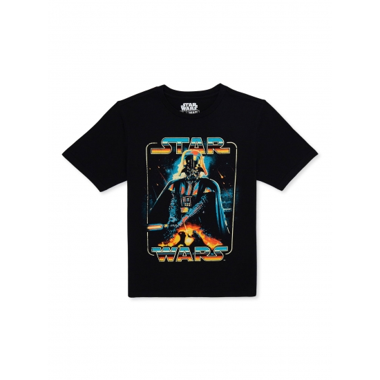 Star Wars Boys Darth Vader Crew Neck Short Sleeve Graphic TShirt Sizes 418