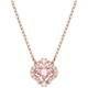Swarovski 5514488 Womens Sparkling Dance Pink Stone Necklace