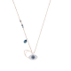 Swarovski Womens Blue Evil Eye Pendant Necklace
