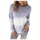 TIHLMK Sweatshirt Hoodies Sales Clearance Women Plus Size TieDye Printed Gradient Pullover Long Sleeve Sweatshirt Top Dark Gray