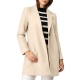 Unique Bargains Womens Notched Lapel Long Sleeve Buttoned Long Coat