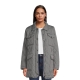 Urban Republic Womens Thin Quilted Barn Jacket with Belt