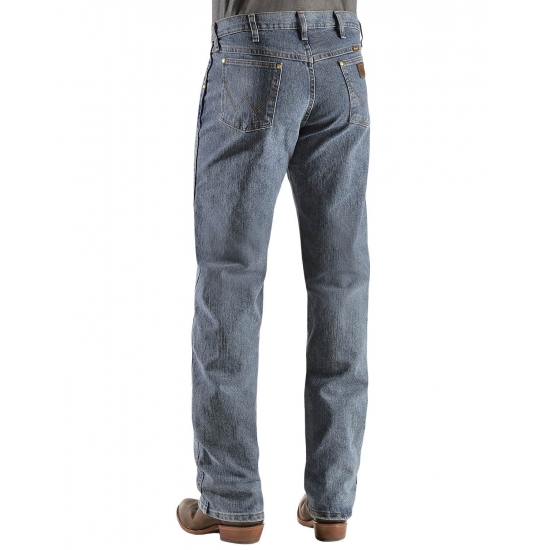 Wrangler Mens Medium Wash Premium Performance Bootcut Jeans Dark Denim 34W x 36L  US