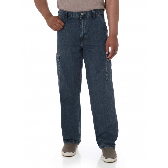 Wrangler Mens and Big Mens Relaxed Fit Wide Leg Cargo Jean