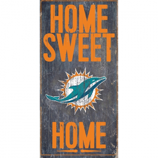 Fan Creations Miami Dolphins 6'' x 12'' Home Sweet Home Sign