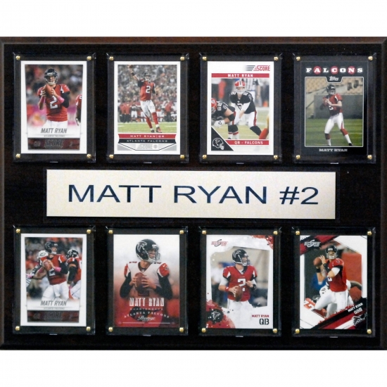 C & I Collectables C&I Collectables NFL 12x15 Matt Ryan Atlanta Falcons 8-Card Plaque
