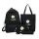 Black Backpack Set