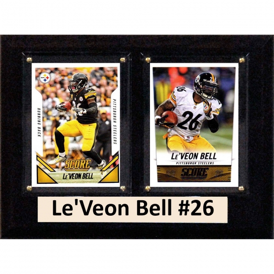 C & I Collectables C&I Collectables NFL 6x8 Le'Veon Bell Pittsburgh Steelers 2-Card Plaque