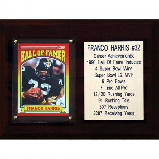 C & I Collectables C&I Collectables NFL 6x8 Franco Harris Pittsburgh Steelers Career Stat Plaque