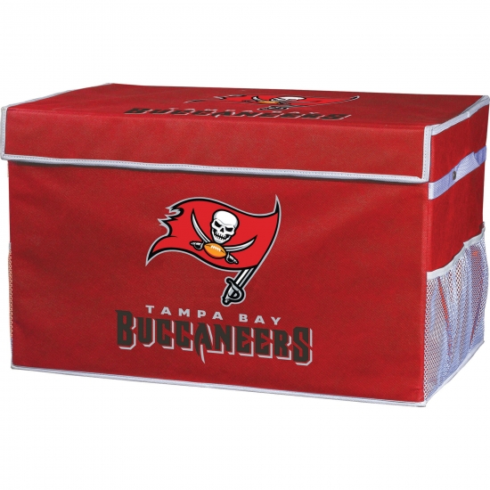Franklin Sports NFL Tampa Bay Buccaneers Collapsible Storage Footlocker Bins - Small