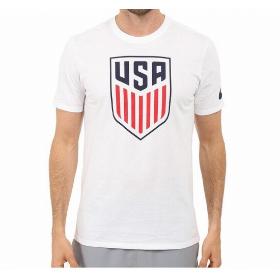 Nike NEW White Mens Size 2XL Athletic Cut USA Graphic Tee Cotton