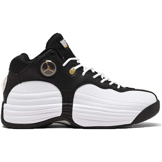 Jordan Jumpman Team 1 Mens Shoes Size 8, Color: Black/White/Gold
