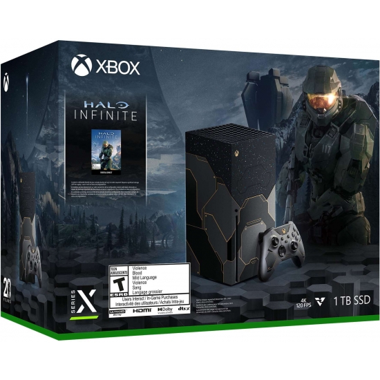 Microsoft Xbox Series X Gaming Console HaloInfinite Limited Edition  Black