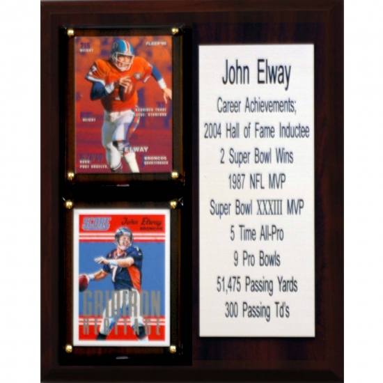 C & I Collectables C&I Collectables NFL 8x10 John Elway Denver Broncos Career Stat Plaque