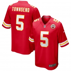 Men's Nike Tommy Townsend Red Kansas City Chiefs Game Jersey