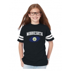 Mom's Favorite Youth Minnesota Football Fine Jersey T-Shirt
