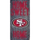 Fan Creations San Francisco 49ers 6'' x 12'' Home Sweet Home Sign