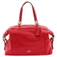 COACH Lenox Satchel in Pebble Leather in Bright Pink, F59325