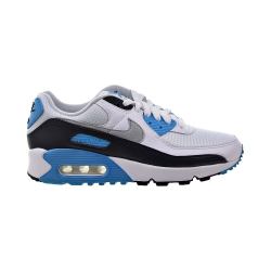 Nike Air Max 90 Men's Shoes White-Black-Grey-Laser Blue cj6779-100