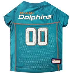 Pets First NFL Miami DolphinsLicensed Mesh Jersey for Dogs and Cats - Extra Small