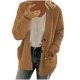 Pntutb Clothes for Women ClearanceWomens Casual Plus Size Plush Sweater Pockets Outerwear Buttons Cardigan Coat