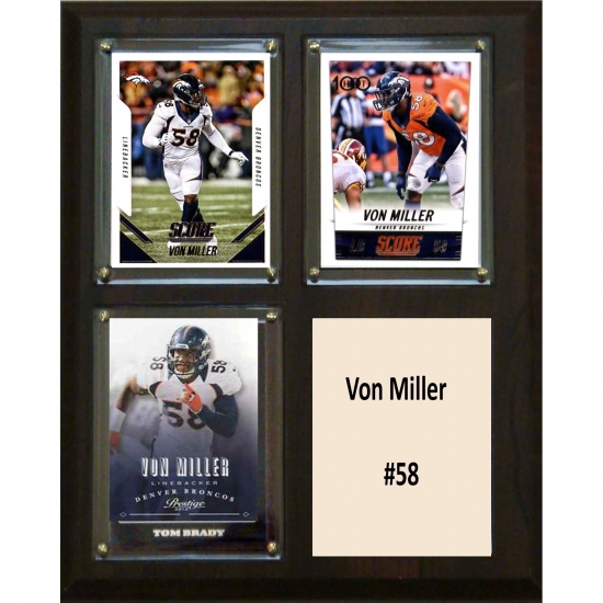 C & I Collectables Von Miller Denver Broncos 8'' x 10'' Plaque
