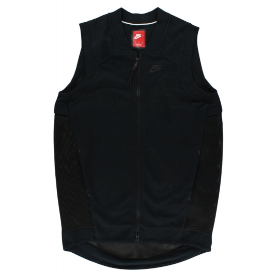 Nike Womens Tech Knit Fleece Mesh Cocoon Vest Black S Color Black