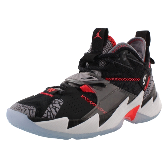 Jordan Why Not Zer0.3 GS Boys Shoes Size 4.5, Color: Black/Bright Crimson