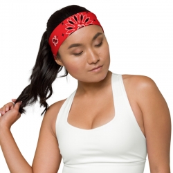 All-Over Red Bandana Custom Headband